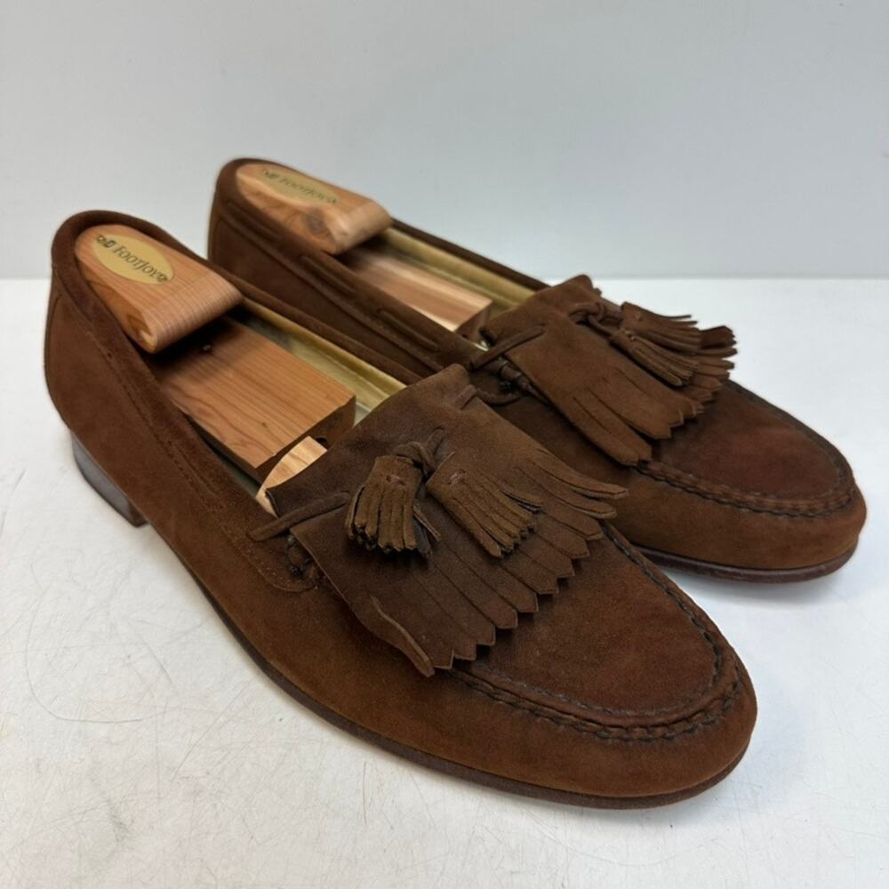 EXCELLENT Rancourt & Co x Cole Haan Snuff Suede Tassel Loafer Made in USA 10.5 C